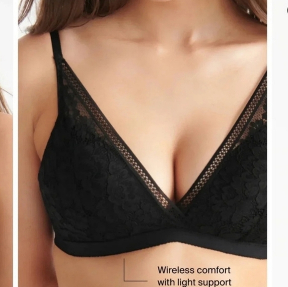 Knix Lace Deep V Bralette in Sage Plus Size XXL (Fits 40 A-DD) - Picture 8 of 16